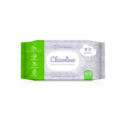 Серветка волога Chicolino для дітей з перших днів життя 60шт