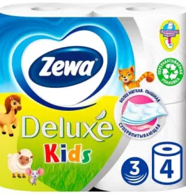 *Туалет. бумага Zewa Кидз №4