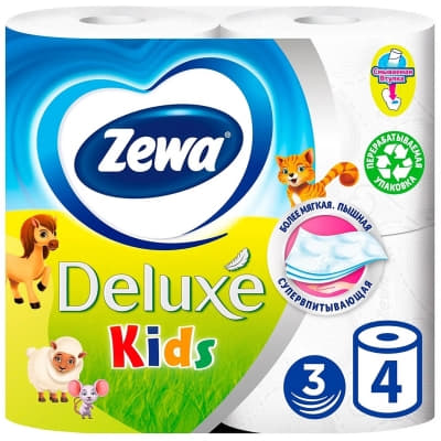*Туалет. бумага Zewa Кидз №4