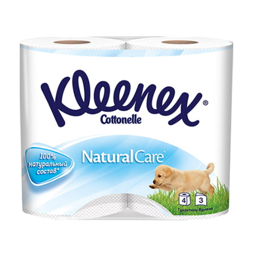 *Туалет. бумага Клинекс Натурал Белая №4