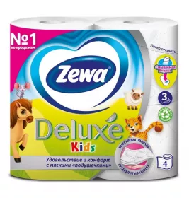 *Бумага туал.Zewa Kids №.4
