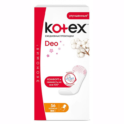 *Прокладки Kotex щоденні Deo Normal Liners №56