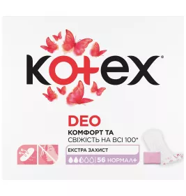 Прокладки Kotex щоденні Deo Normal Plus Liners №56