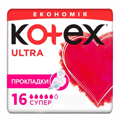 Прокладки Kotex ультра Драй Супер №16