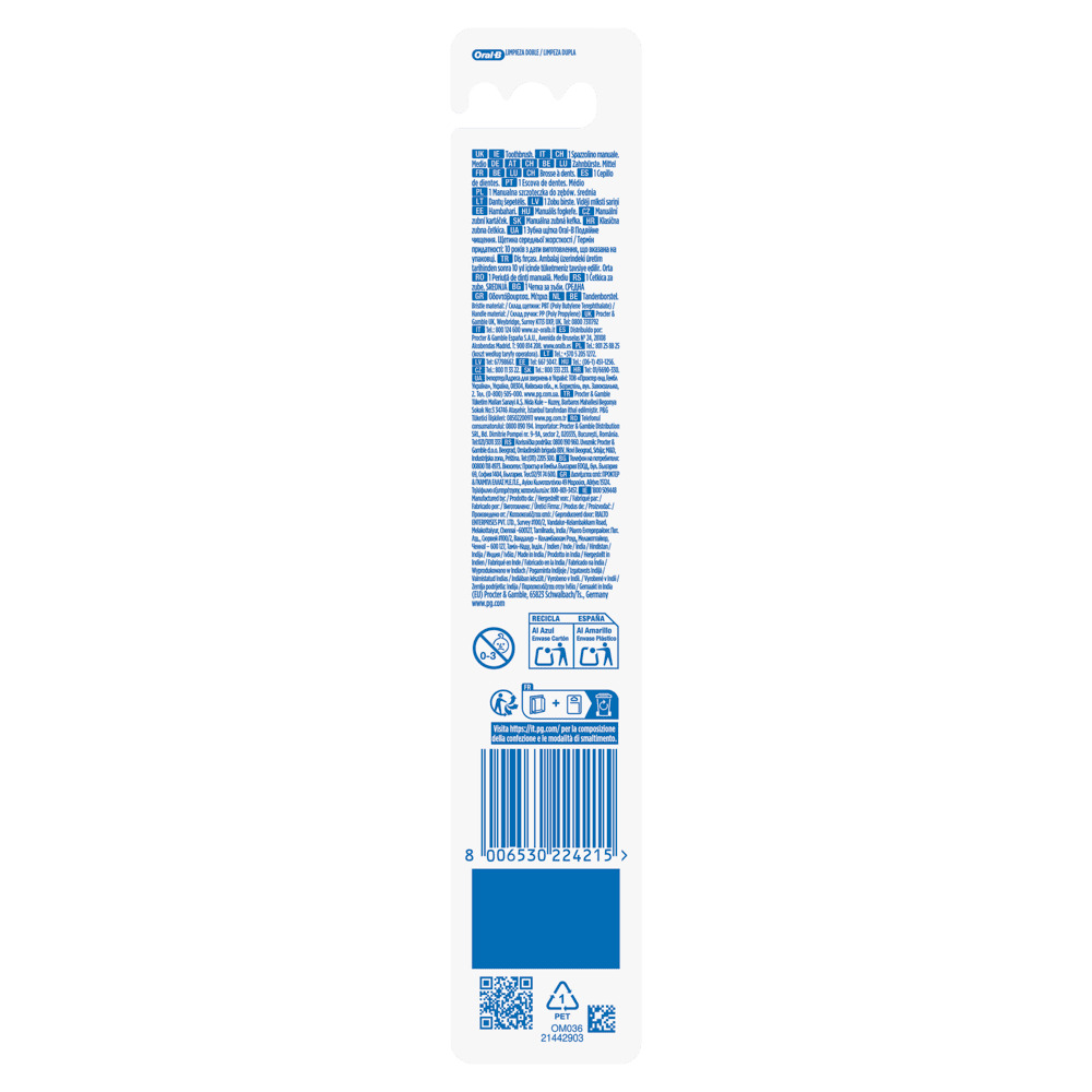 Зубная щетка ORAL-B Всестороннее очищение Black 40 Medium №1