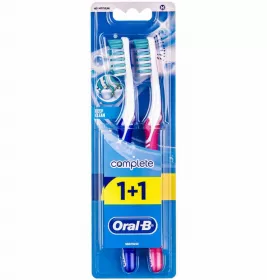 *ORAL-B зубна щітка Complete Clean 40 серед.1+1шт