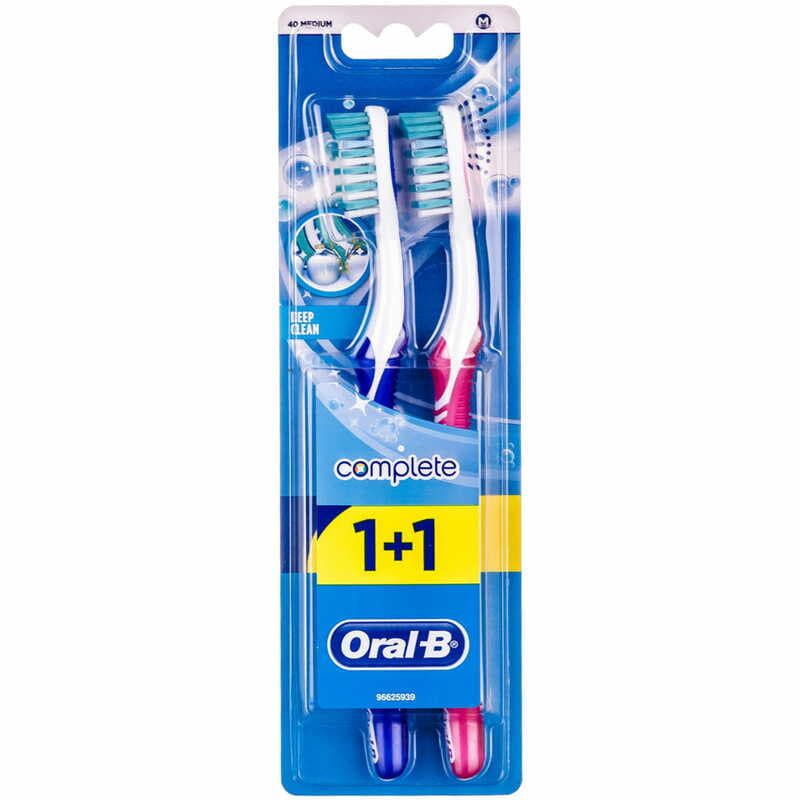 ORAL-B зубна щітка Complete Clean 40 серед.1+1шт
