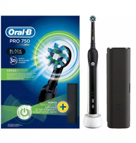 ORAL-B зубна щітка Pro CrossAction 750 D16.513.1UX тип 3756 Black Edition електрична