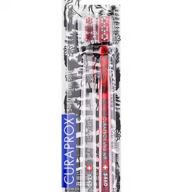 *Набір зубних щіток CURAPROX Ultra Soft Duo Swiss Edition 2020 d 0,10 мм (2шт)