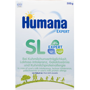 Смесь Humana SL Эксперт безмолочная на основе соевого белка 500 г