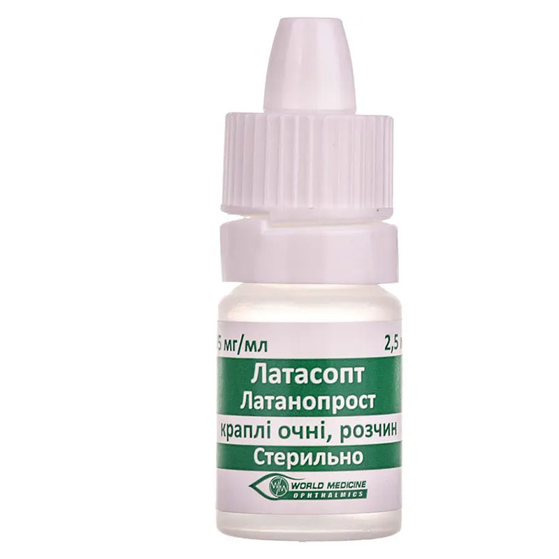 Латасопт краплі очні 0,05 мг/мл по 2,5 мл у флаконі 1 шт.