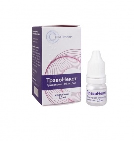 Травонекст очні краплі по 40 мкг/мл по 2.5 мл у флаконі 1 шт.