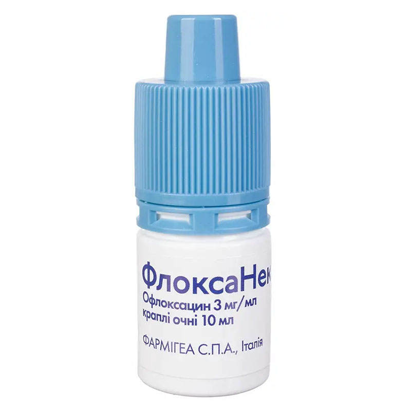 Флоксанекст очні краплі 3 мг/мл по 10 мл у флаконі 1 шт. - ФАРМЛІГА