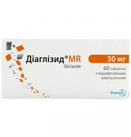 Діаглізид MR таблетки по 30 мг 60 шт. (10х6)