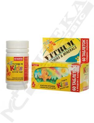 Вітрум Кідз для дітей таблетки 60 шт.