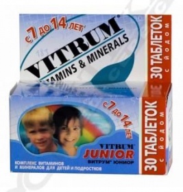 Вітрум Юніор таблетки 30 шт.
