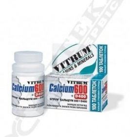 Вітрум Кальціум 600+D400 таблетки 60 шт.