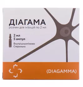 Діагама розчин для ін'єкцій у ампулах по 2 мл 5 шт.