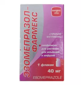 Езомепразол-Фармекс ліофілізат по 40 мг у флаконі 1 шт.