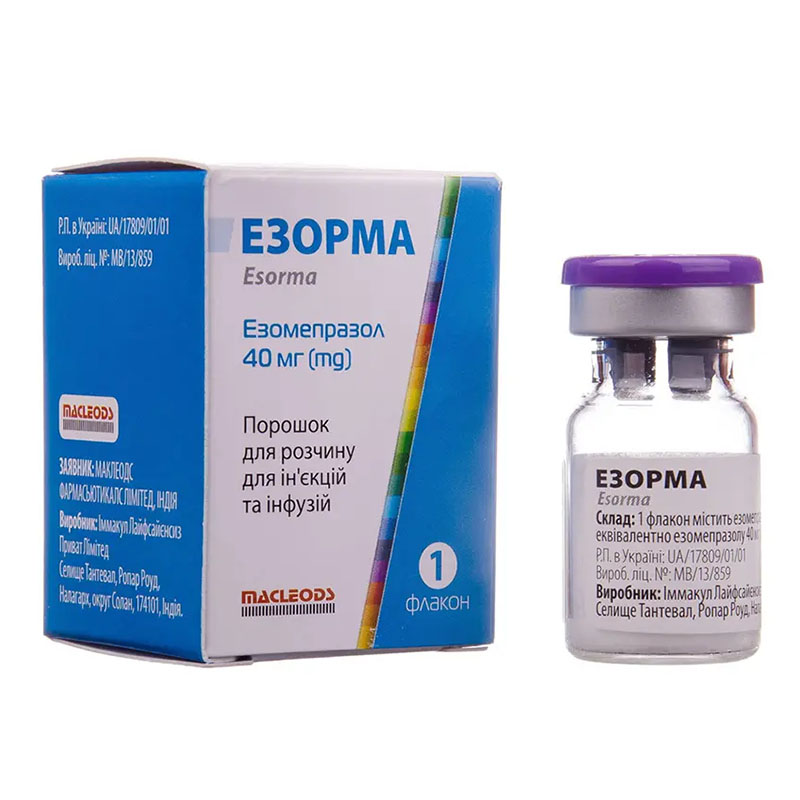 Езорма порошок по 40 мг у флаконі 1 шт.