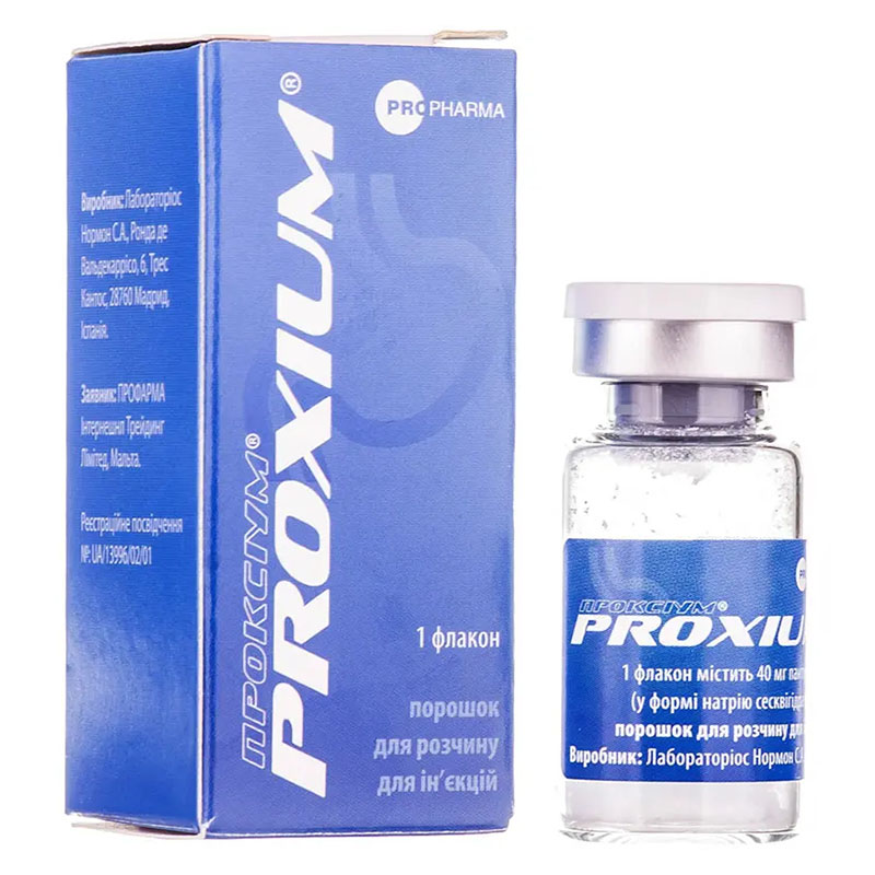 Проксіум порошок по 40 мг у флаконі 1 шт.