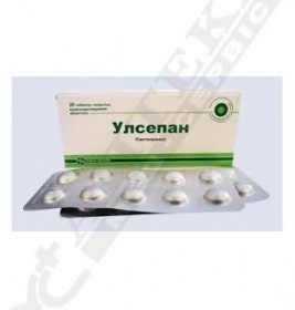 Улсепан таблетки по 40 мг 14 шт. (7х2)