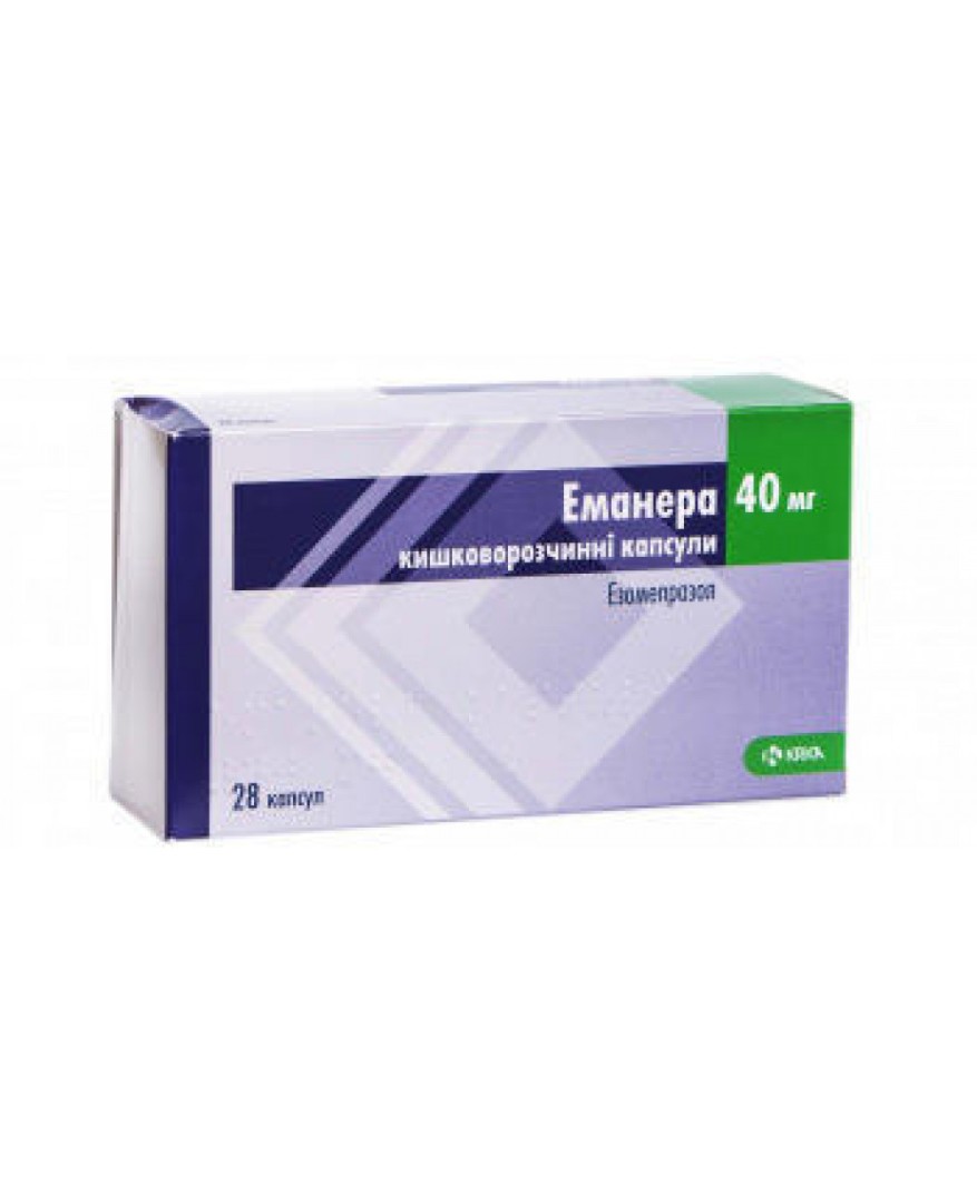 Еманера КРКА капсули по 40 мг 28 шт. (7х4)