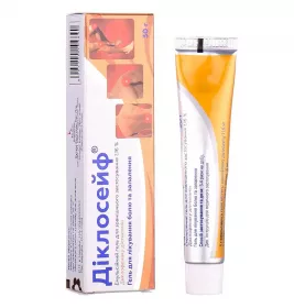 Діклосейф гель 1.16% по 30 г у тубах