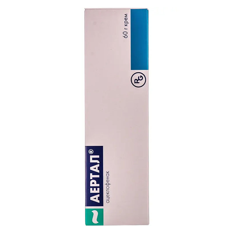 Аертал крем 15 мг/1 г по 60 г у тубах