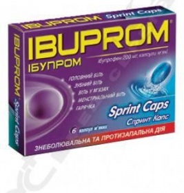 Ібупром спринт капс капсули по 200 мг 6 шт.