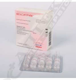Мексиприм розчин для ін'єкцій 50 мг/мл в ампулах по 2 мл 10 шт. (5х2)