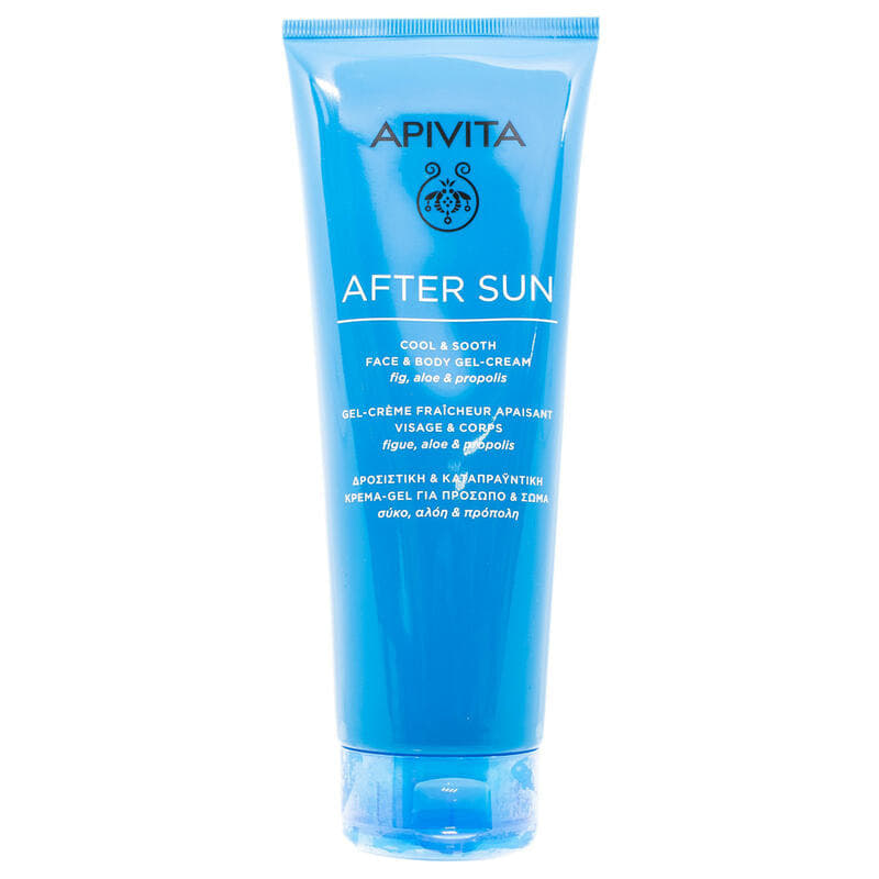 *Гель-крем Apivita After Sun після сонця для обличчя та тіла 200мл
