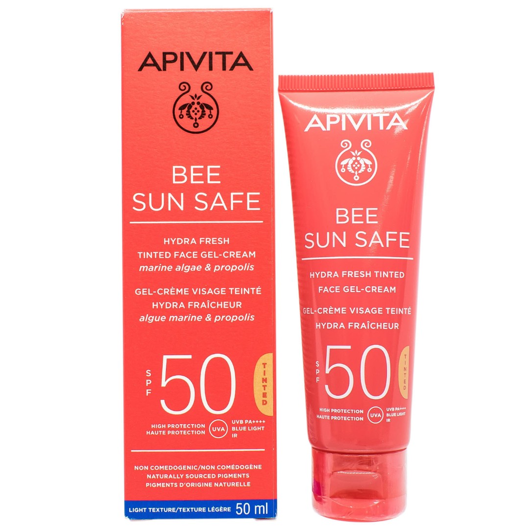 *Гель-крем Apivita Bee Sun Safe сонцезахисний для обличчя SPF50 50мл