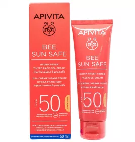 *Гель-крем Apivita Bee Sun Safe сонцезахисний для обличчя SPF50 50мл
