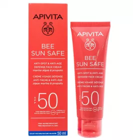 *Крем Apivita Bee Sun Safe сонцезахсний п/пигм.плям та захист від старіння д/обл. SPF50 50мл