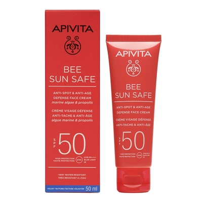 *Крем Apivita Bee Sun Safe сонцезахисний д/обл. пр/пігмент.плям з віддтін.SPF50 50мл