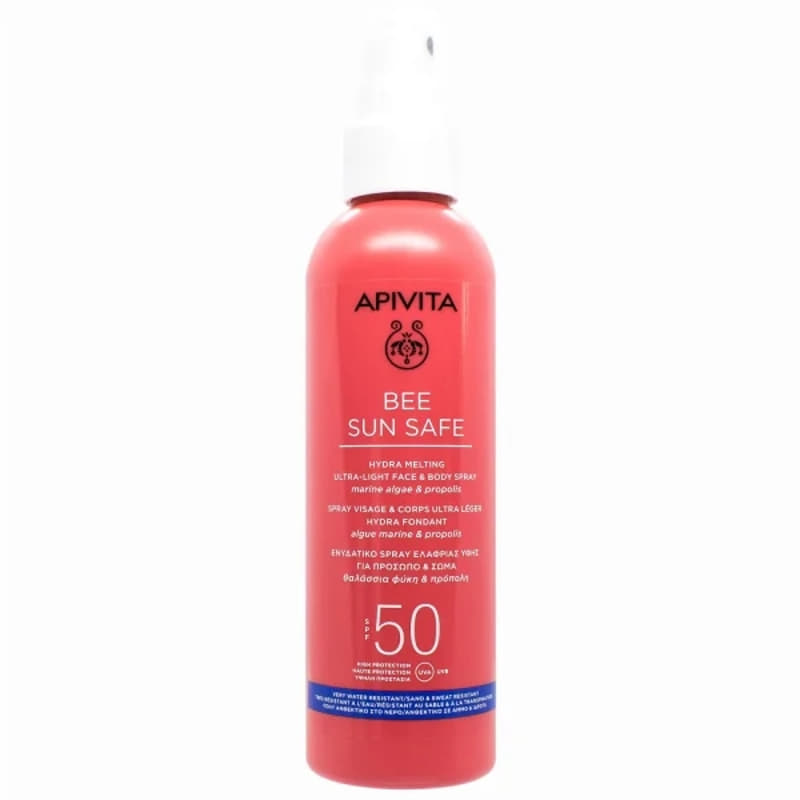 *Молочко Apivita Bee Sun Safe сонцезахисне для обличчя та тіла SPF50 200мл