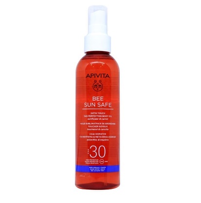 Масло APIVITA Bee Sun Safe солнцезащитное для загара тела SPF30 200мл Масло APIVITA Bee Sun Safe солнцезащитное для загара тела SPF30 200мл