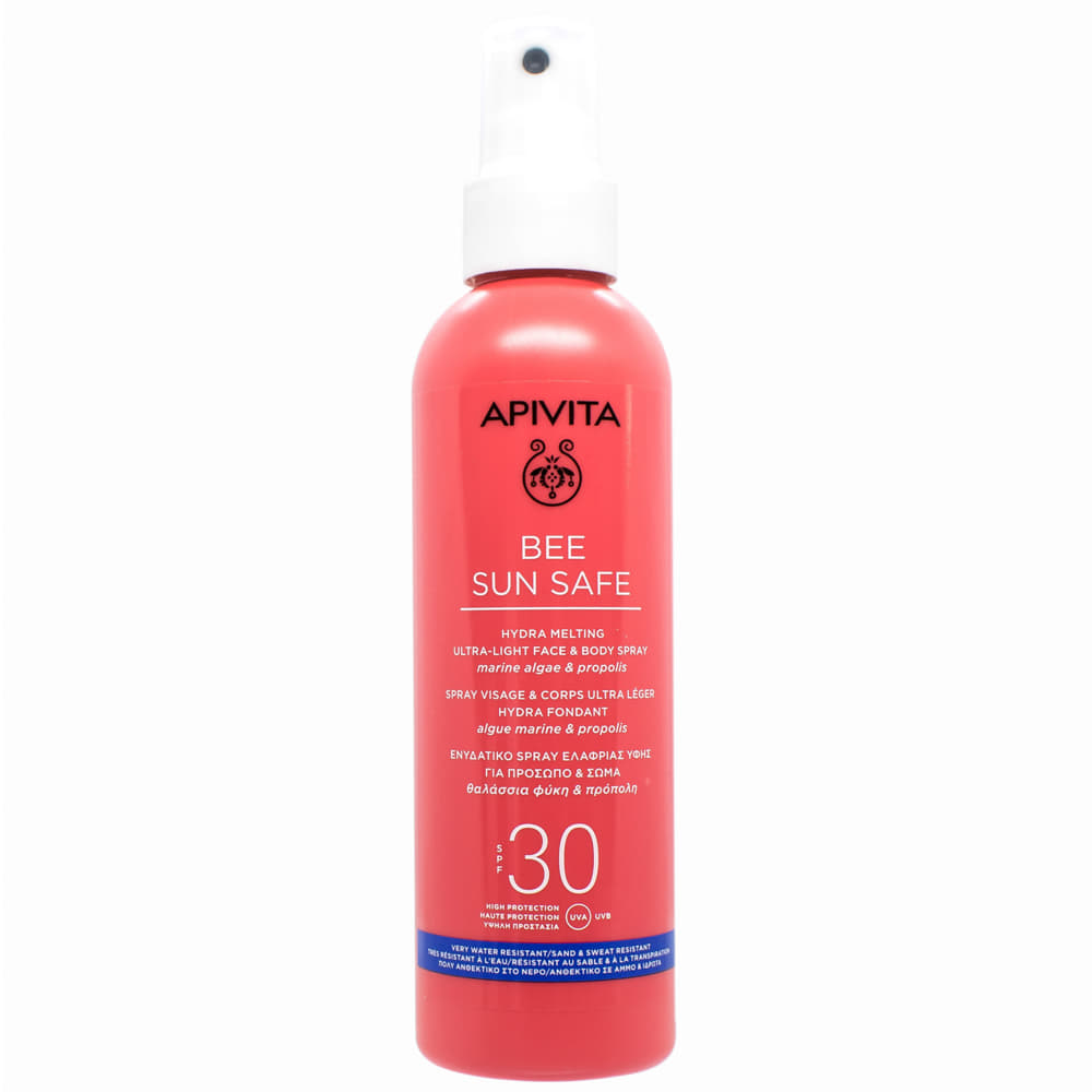 Спрей APIVITA Bee Sun Safe солнцезащитный для лица и тела SPF30 200мл Спрей APIVITA Bee Sun Safe солнцезащитный для лица и тела SPF30 200мл