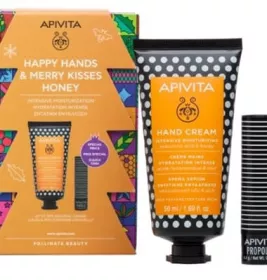 *Набір Apivita Зимовий догляд д/рук та губ Мед