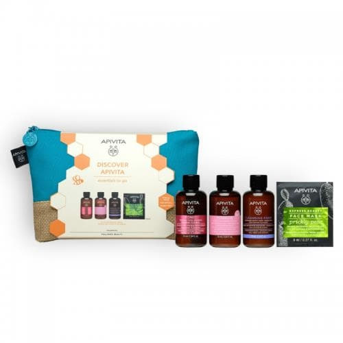 *Набір Apivita Подорожуй з Apivita (шамп75+г/інт75+пінка75+маска)