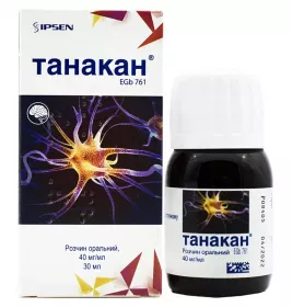 Танакан розчин 40 мг/мл по 30 мл у флаконі з дозатором