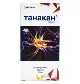 Танакан розчин 40 мг/мл по 30 мл у флаконі з дозатором