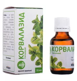 Корвалазид краплі по 25 мл у флаконі 1 шт.