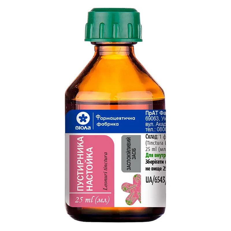 Пустирника настоянка по 25 мл у скляному флаконі 1 шт. - Віола