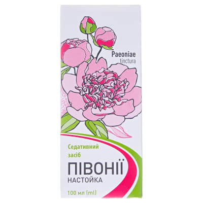 Півонії настойка по 100 мл у флаконі 1 шт. - Червона зірка