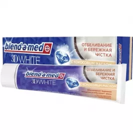 *Зубная паста БЛЕНД-А-МЕД 3D White глуб.чистка с кокос.маслом 100 мл