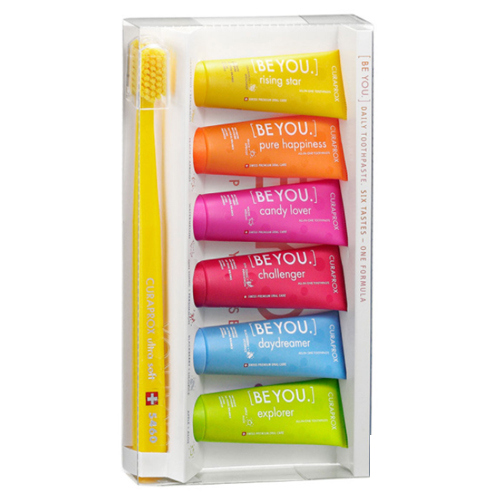 CURAPROX набір BE YOU (зубна паста 6*10мл+щітка)
