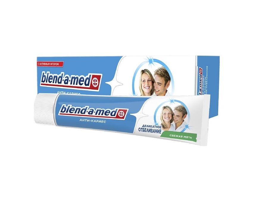 *Зубная паста BLEND A MED Анти Кариес Деликатное отбеливание Свежая мята 100мл *Зубная паста BLEND A MED Анти Кариес Деликатное отбеливание Свежая мята 100мл