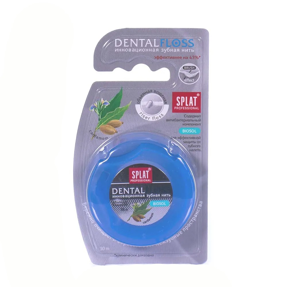 Зубна нитка SPLAT Professional Кардамон  об'ємна 30 м